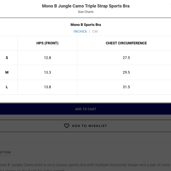 Mono B Sports Bra Double Strap Back Animal Print Gray & Black LARGE - Picture 12 of 12